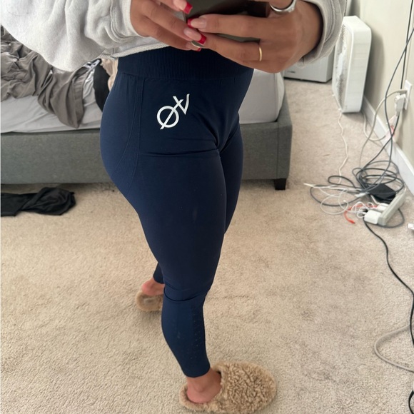 Vanquish Women’s Leggings - Small Navy Blue - Picture 1 of 8
